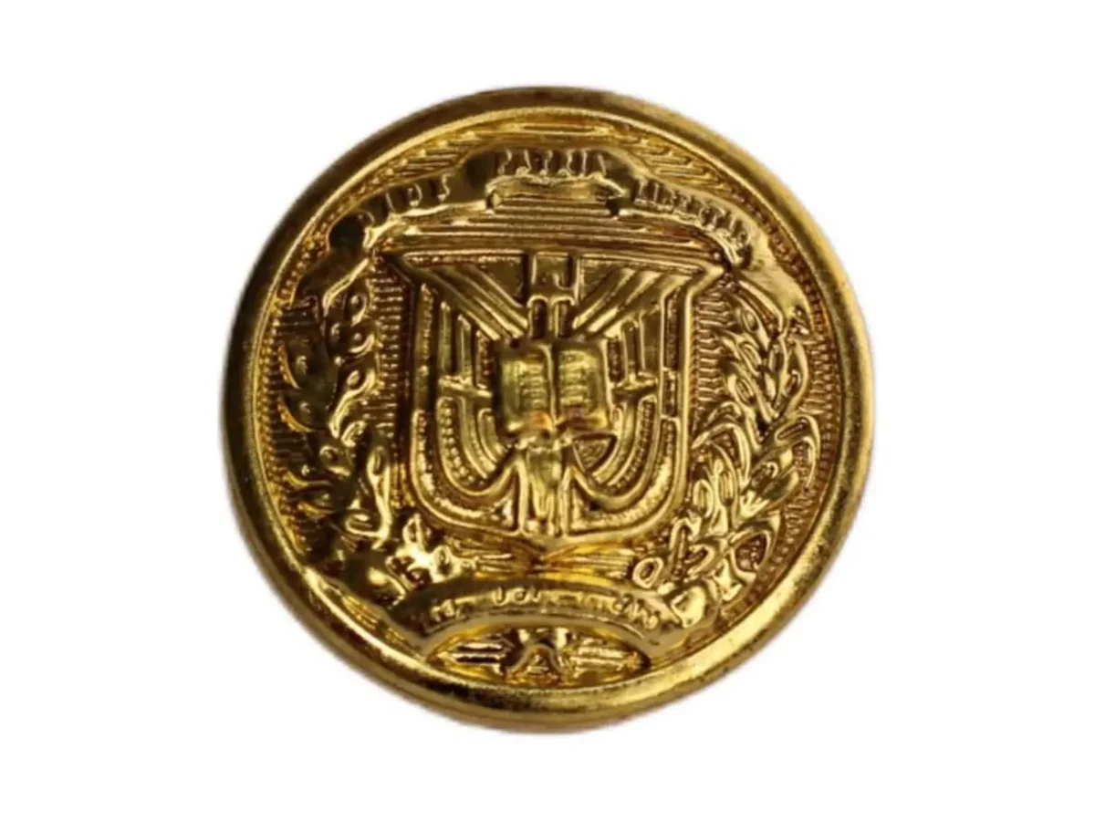Botón dorado para traje militar FF.AA.