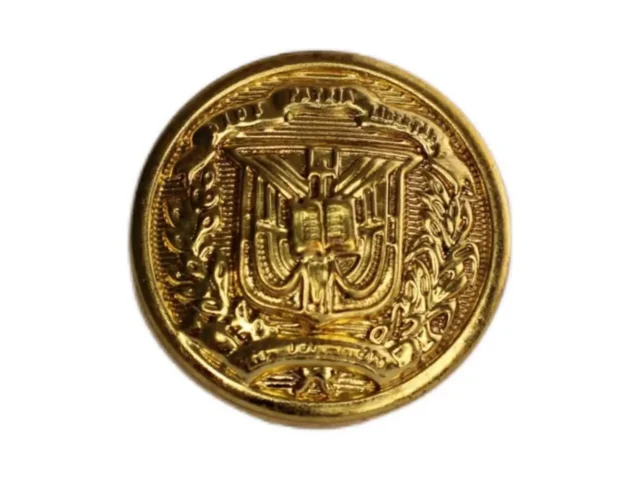 Botón dorado para traje militar FF.AA.