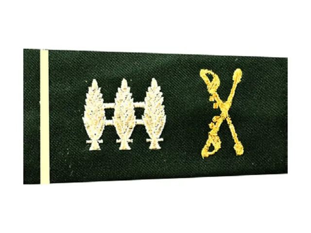 Capona verde de oficial subalterno