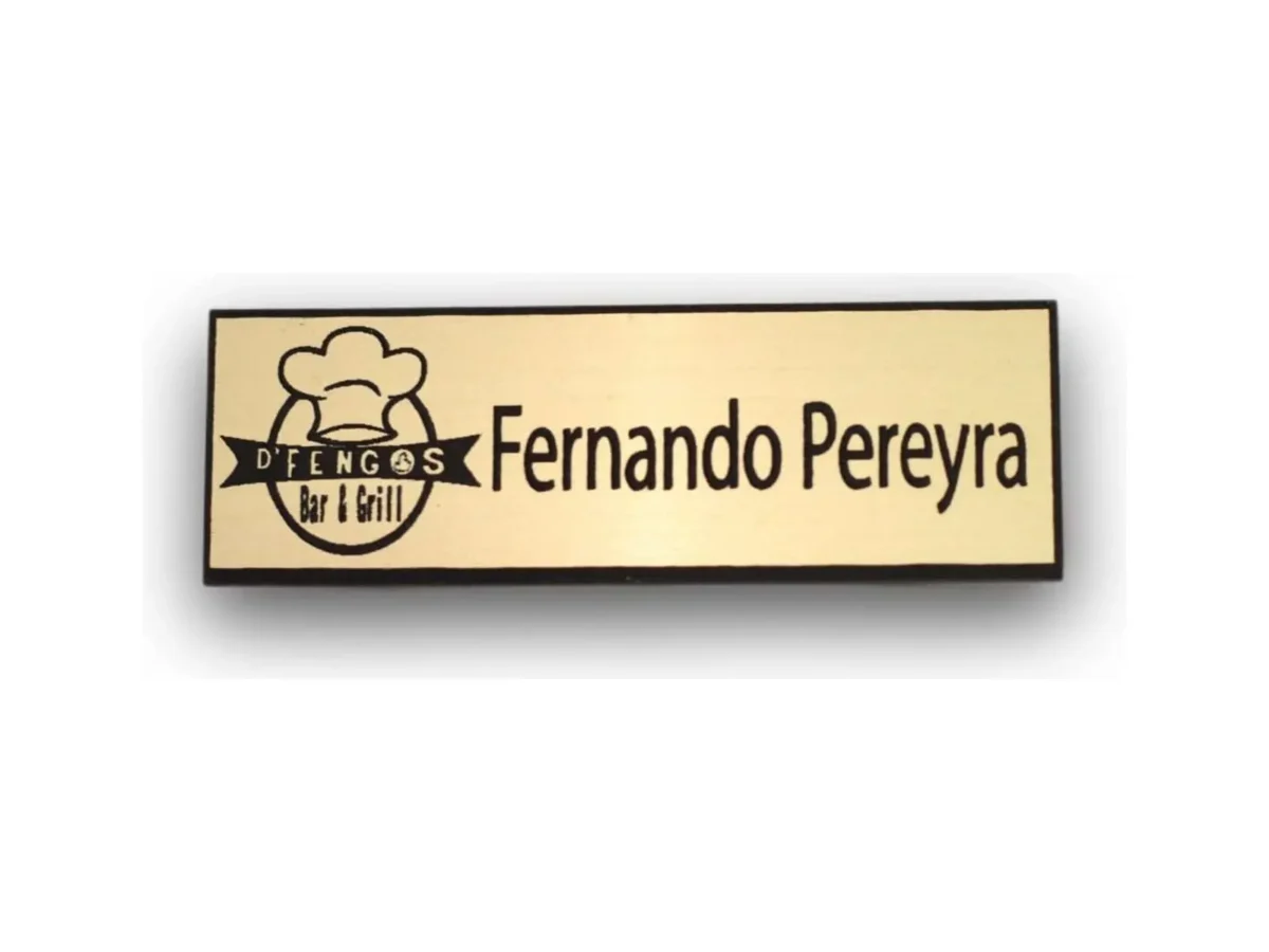 Distintivo sin resina