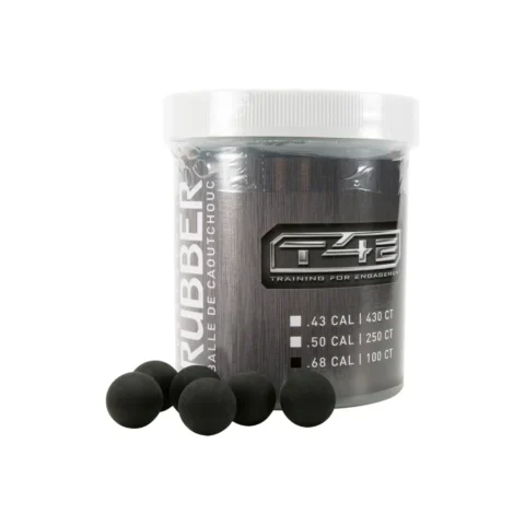 T4E Rubber Balls .68 — 100 unidades