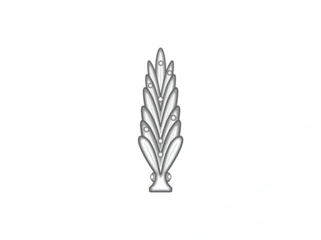Insignia metálica de Segundo Teniente — pequeña